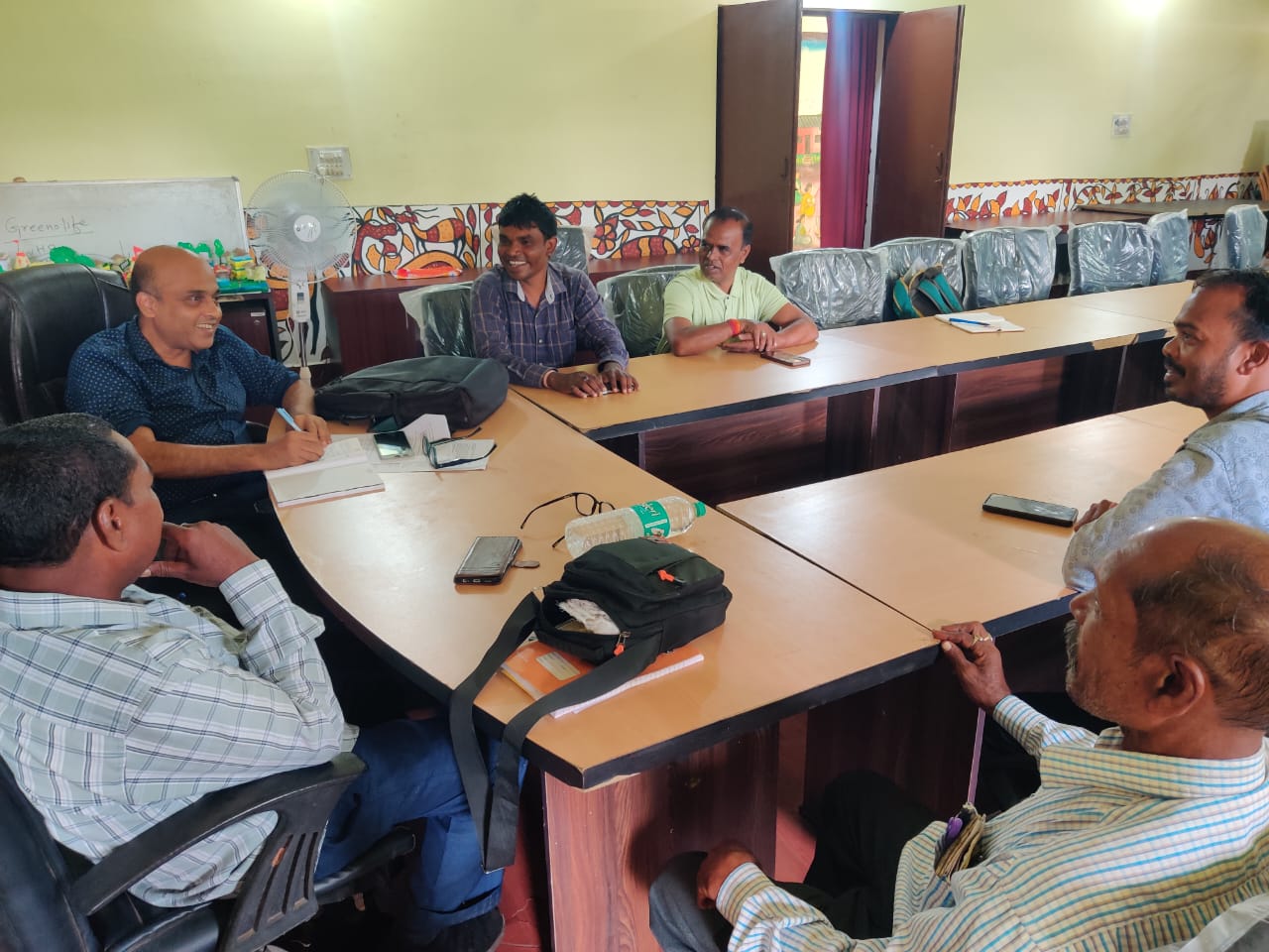 Discussion with PRI representatives in Ranchi