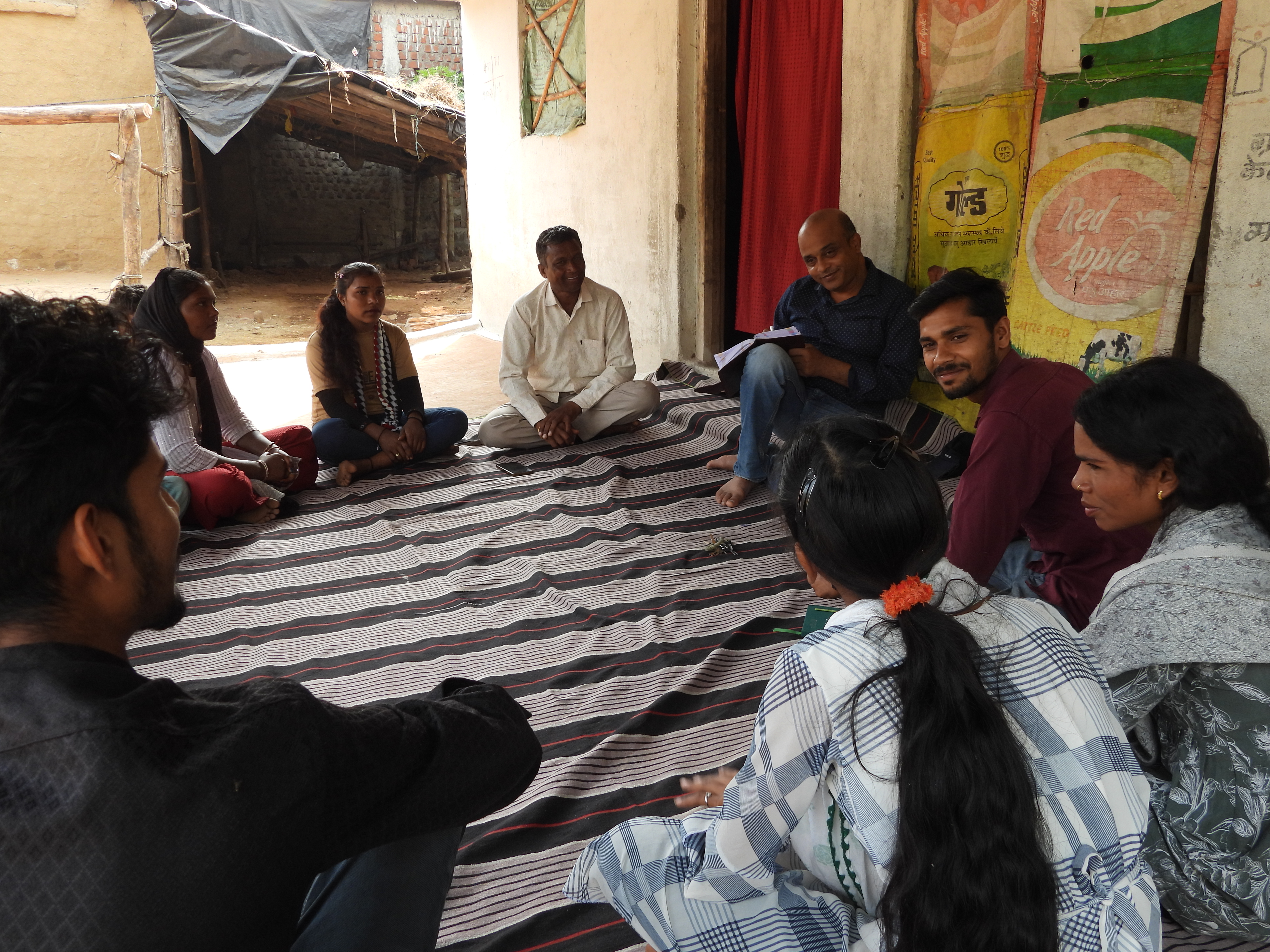 Discussion with youth climate group in Sehore